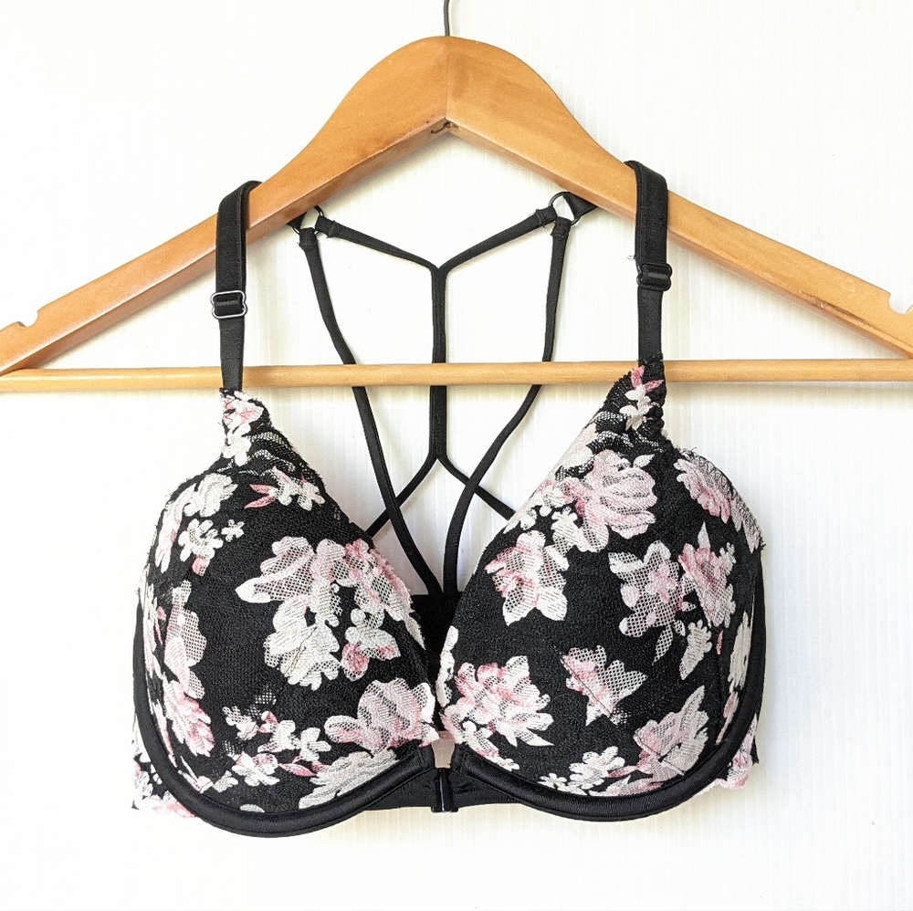 PINK Victoria's Secret 32DD date push-up racerback bra
